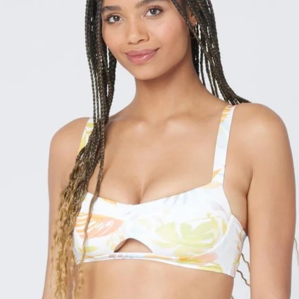 l*space Econyl‎ Flora Bikini Top in Summer Tropics Size Small